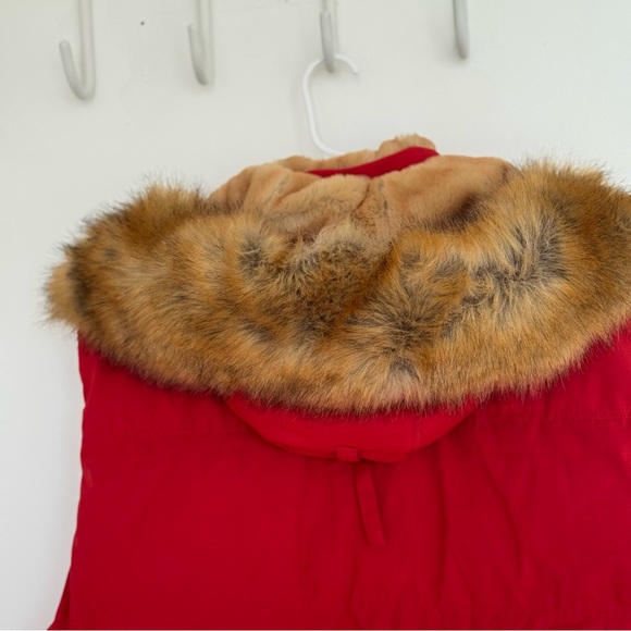 Jordan Craig Legacy Men's Yukon Fur Lined Hooded Puffer Vest in red 4XL - Picture 9 of 11